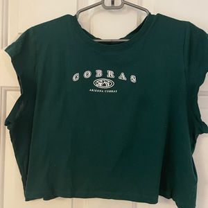 Divided by H&M Green Crop Top Cotton Arizona Cobras XL